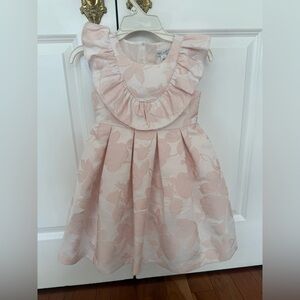 Girls Pink Floral Janie and Jack Special Occasion Dress size 4
